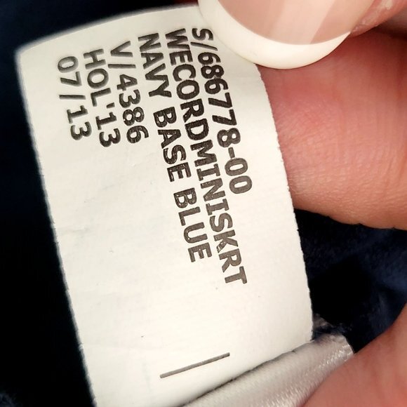 Navy Corduroy Mini Skirt XS 2 Blue High Waist Pencil Sailor Mini BANANA REPUBLIC - Picture 8 of 8